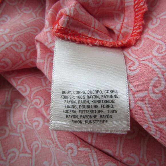 Anthropologie Maeve Printed Shirt Dress Medium Orange Boho Lightweight Feminine - Picture 14 of 14